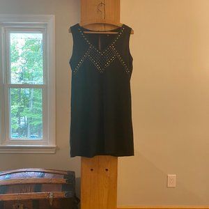 Black, BeBop blouse with gold accents